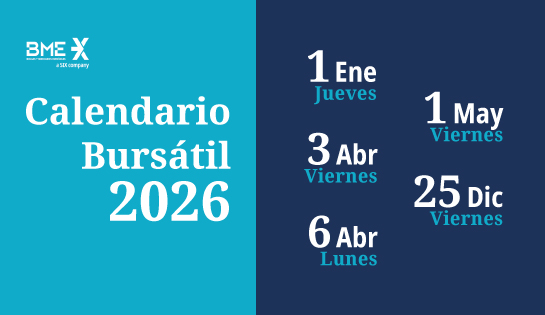 Calendario Bursátil 2026