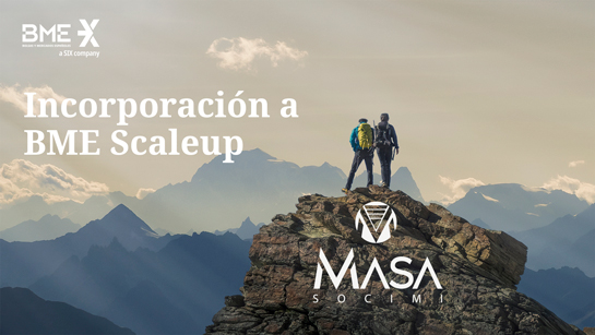 Masa Rental SOCIMI se incorpora a BME Scaleup