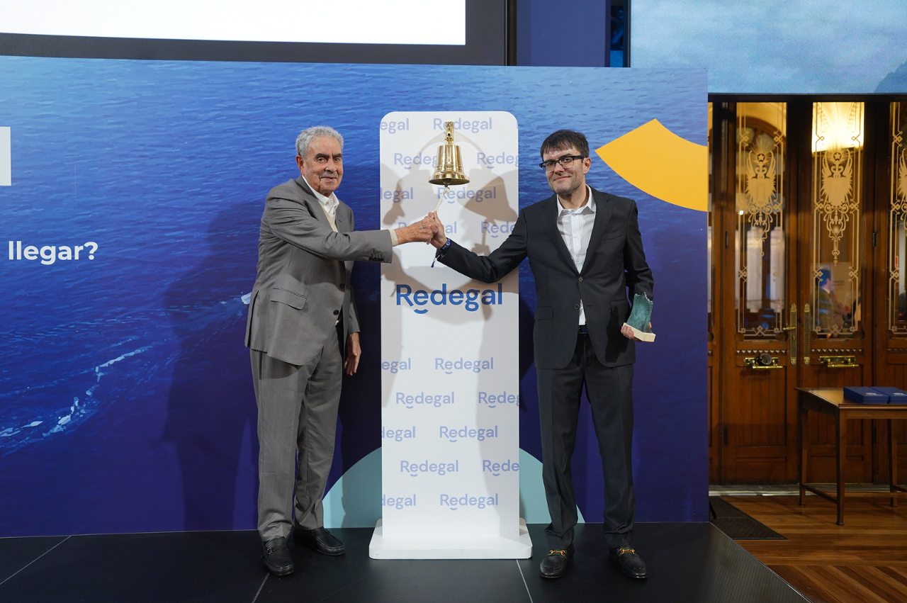 Company bell ringing at the Madrid Stock Exchange