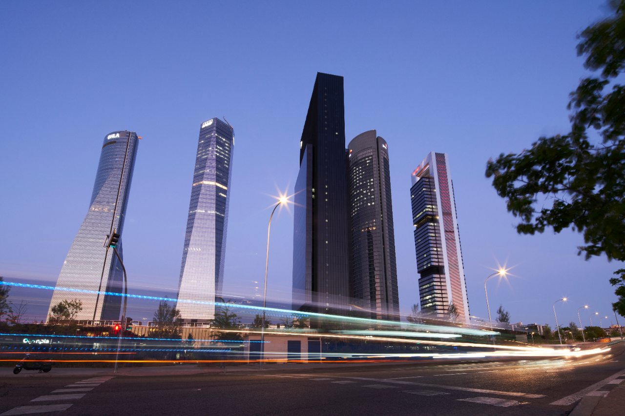 Horizonte de las 5 torres en Madrid