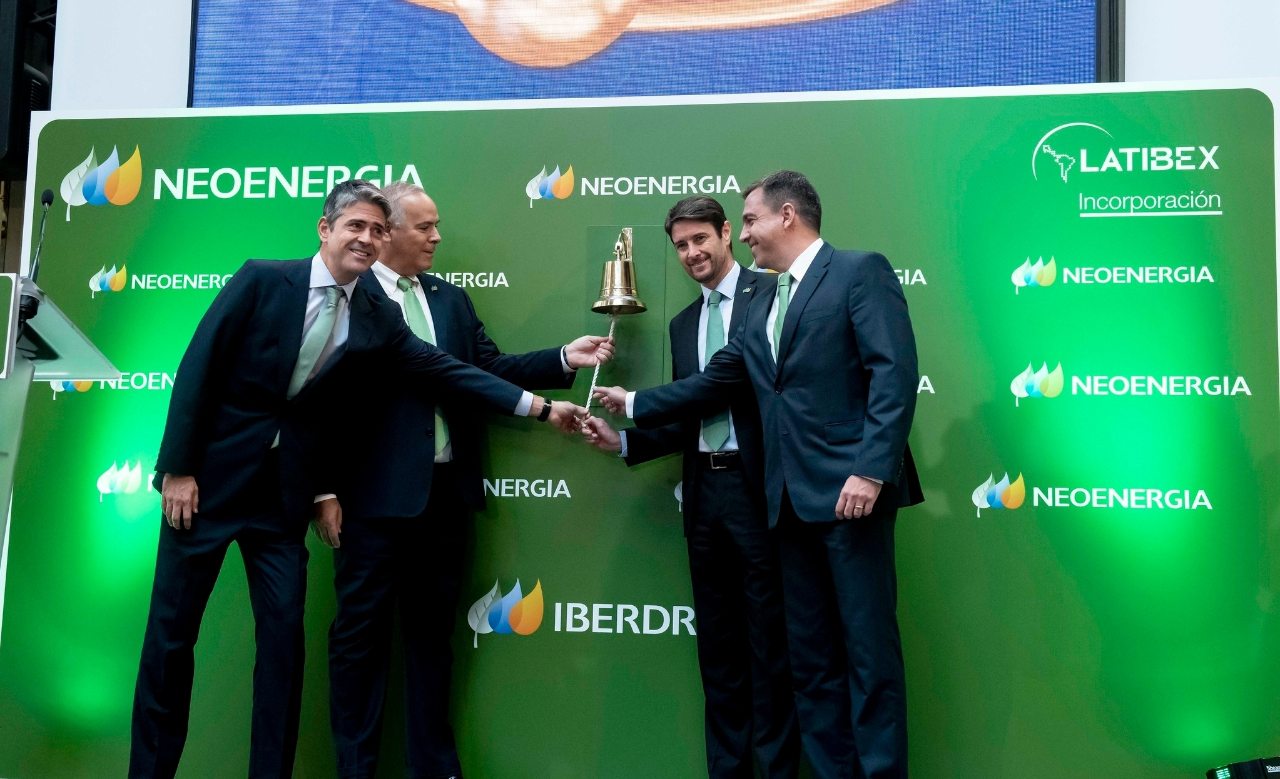  De izq. a der., Leonardo Gadelha, CFO; Mario Ruiz-Tagle, CEO; Eduardo Capelastegui y  Renato Rocha, director de relación con inversores