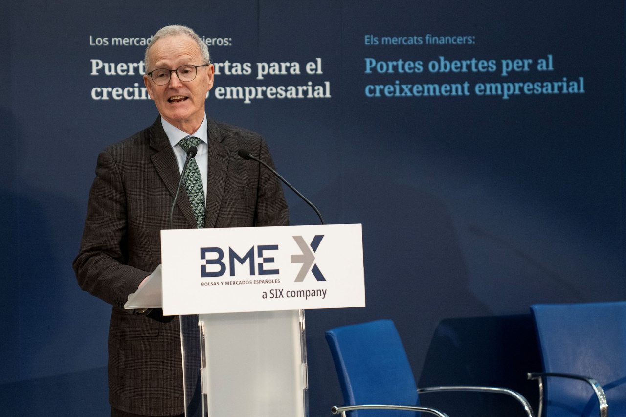 The president of the Barcelona Stock Exchange Eduardo Ansaldo