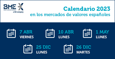 Calendario Bursátil 2023