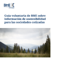 Guía voluntaria de BME sobre información de sostenibilidad para las sociedades cotizadas