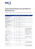 Guía fiscal básica de productos financieros